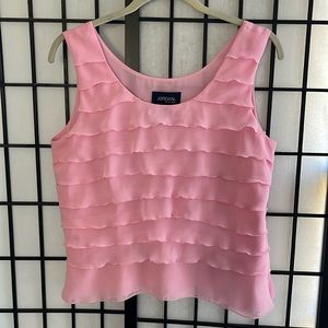 JORDAN Blue Label Pretty pink ruffle crop top Size Medium